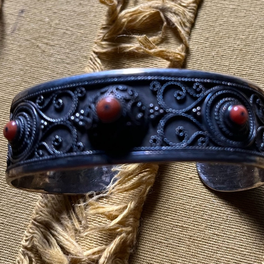 Silver cuff bracelet"